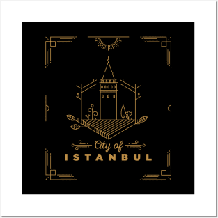 Istanbul City Monogram Posters and Art